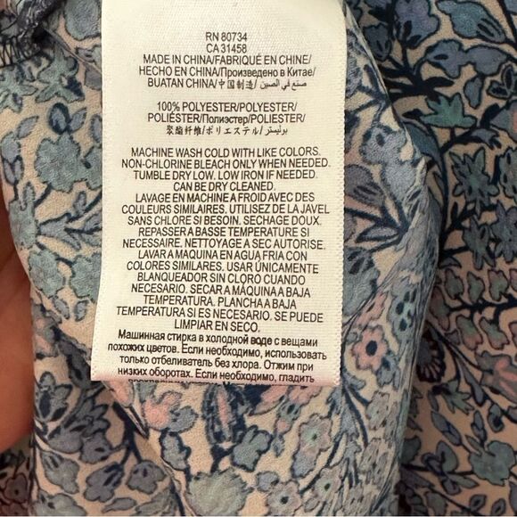 BCBMAXAZRIA Elli Floral Print Top Size S - Picture 4 of 6